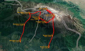 Kilimanjaro Altitude Chart: Camp Heights by Route