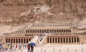 Exploring the Valley of the Kings in Luxor.