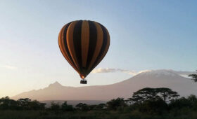 Hot air balloon tours near Kilimanjaro