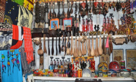 Souvenir shopping in Moshi markets